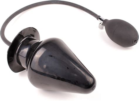 Rubberfashion Latex Analplug aufblasbar groß aufblasbarer Anal Butt Plug Extrem XXXL mit