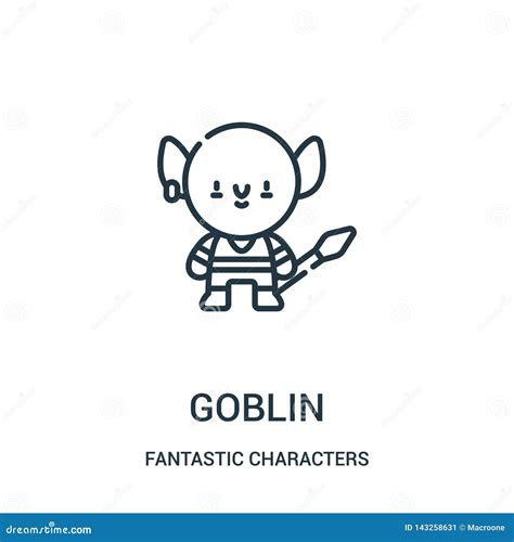 Goblin Icon Vector From Fantastic Characters Collection Thin Line