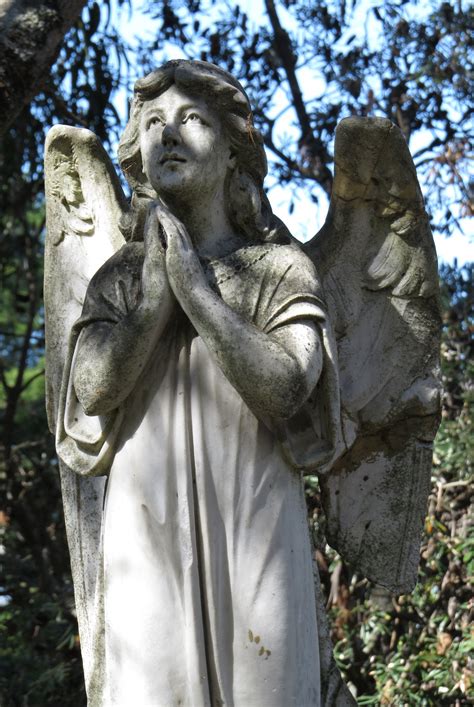 Elegant Angel Headstones: A Beautiful Remembrance from the 19th Century