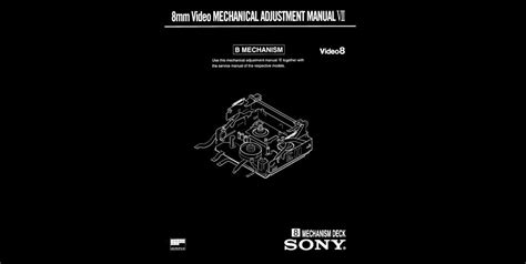 sony mm video  video mechanism adjustment manual vii  mechanism