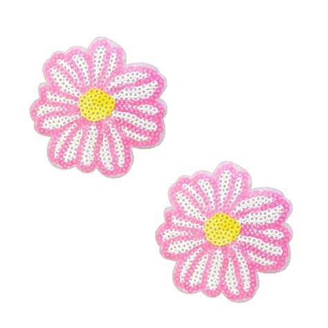Neva Nude Sequin Blacklight Daisy Nifty Nipztix Pasties Nipple Etsy