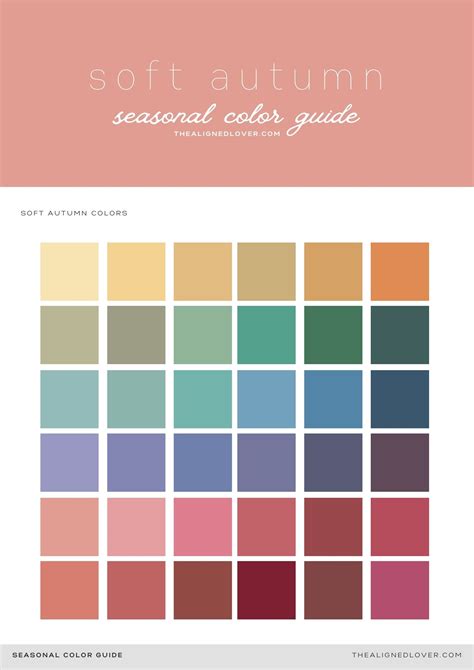 Guide to the Soft Autumn Seasonal Color Palette | The Aligned Lover