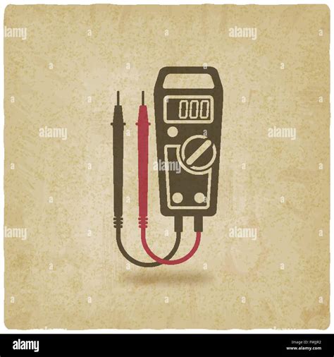 Old Vintage Ampere Meter Stock Vector Images Alamy