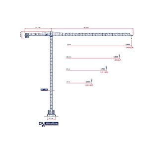 Sturdy 2 Ton Tower Crane For Waterside Projects Alibaba