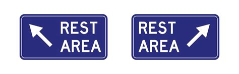 premium vector vector rest area signs illustration