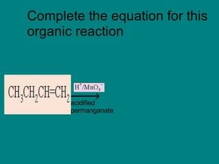 Organic Revision Alkanes Alkenes And Alkynes PPT