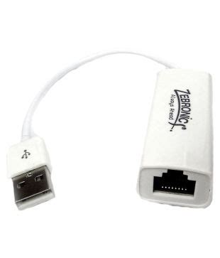 Zebronics Usb To Ethernet Mbps Lan Adapter Zeb Ute