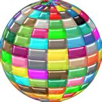 glimmering disco ball enhanced   background  svg