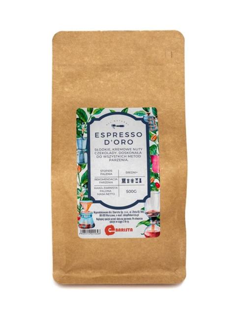 Kawa ziarnista Espresso D’ORO 500g – E-BARISTA