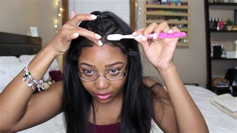 Braided How To Style A 360 Lace Frontal Wig Youtube