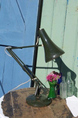 Vintage Anglepoise Lamp Model Herbert Terry Lamp Green Industrial