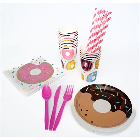 Kit Festa Infantil Descart Vel Pessoas Tema Infantil Donuts