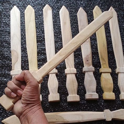 Jual Pedang Ipsi Bahan Kayu Miniatur Alat Peraga Latihan Silat Beladiri