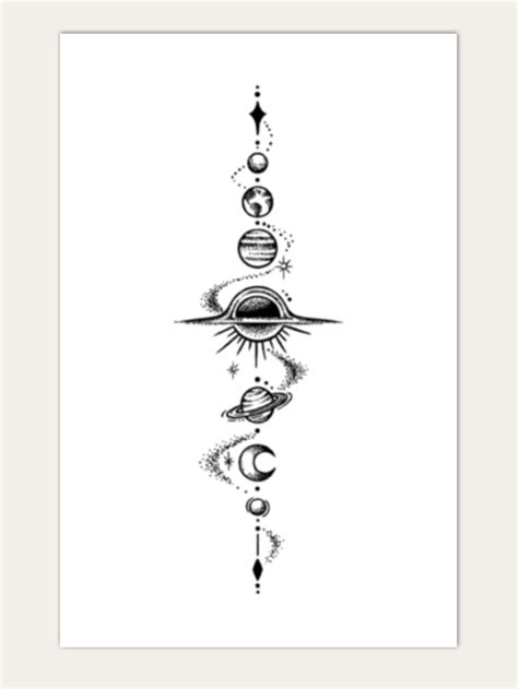 1sheet Planet Pattern Tattoo Sticker Artofit