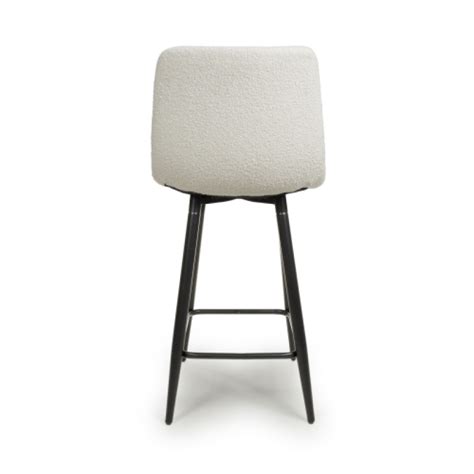 lichfield boucle cream bar stool