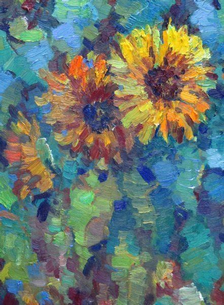 Sunflowers Painting By Liudvikas Daugirdas Jose Art Gallery