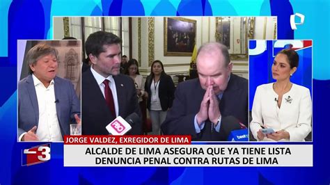 Jorge Vald Z Rafael L Pez Aliaga Trata De Cubrir Una Gesti N