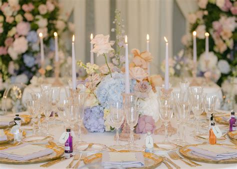 Purple Wedding Reception Centerpiece Ideas