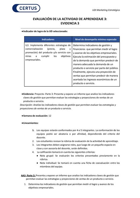 Lineamientos De Evaluaci N De Aa Evaluaci N De La Actividad De