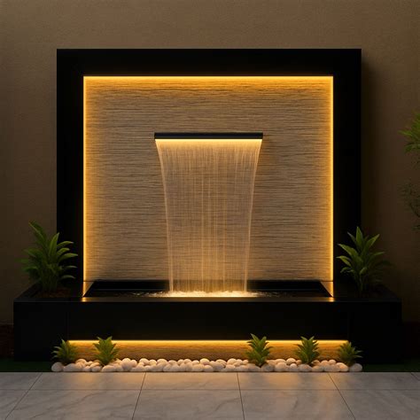indoor water fountains  light outdoor wall fountains  lights