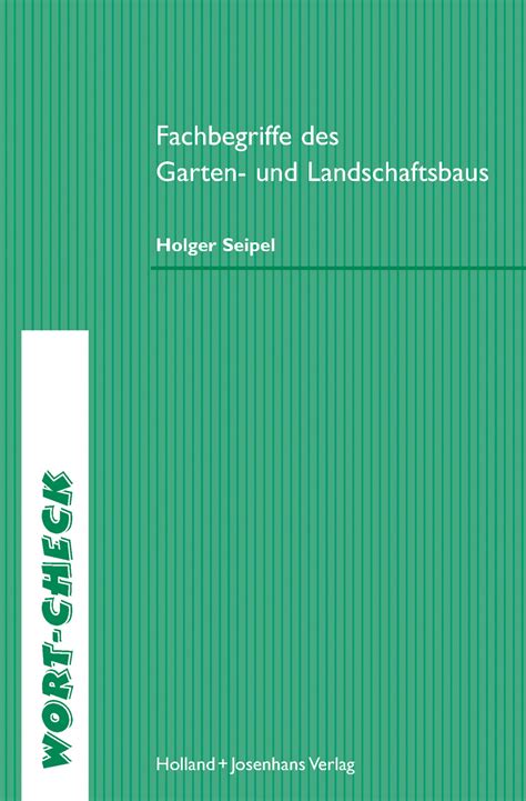 Fachbegriffe des Garten- und Landschaftsbau.. | Verlag Handwerk und Technik