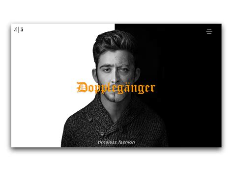 Doppleganger Fashion Website by Evan Prince on Dribbble