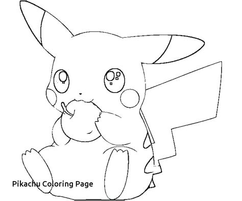 Cute Pikachu Coloring Pages At Free Printable