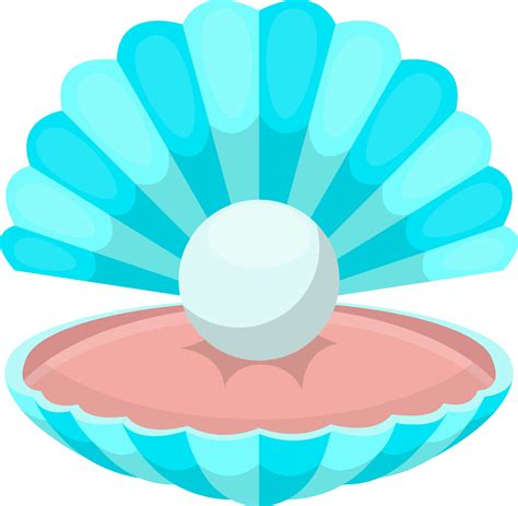 Sea Shell With Pearl Clipart Design Illustration Png