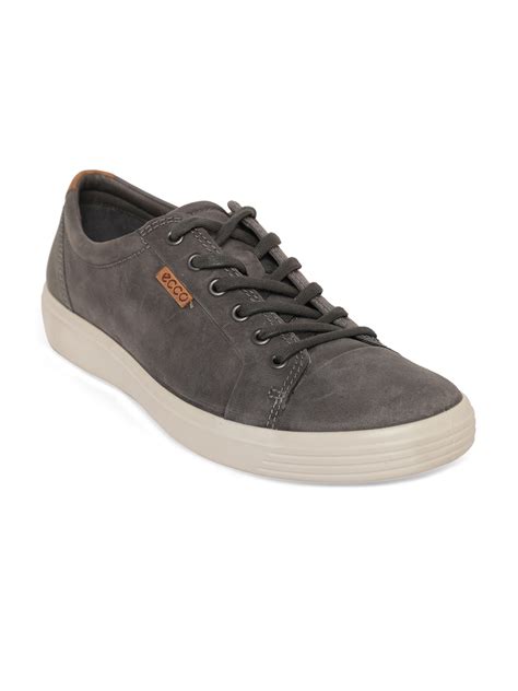 Buy ECCO Men Soft 7 Titanium Nubuck Extra Wide Sneakers - Casual Shoes ...