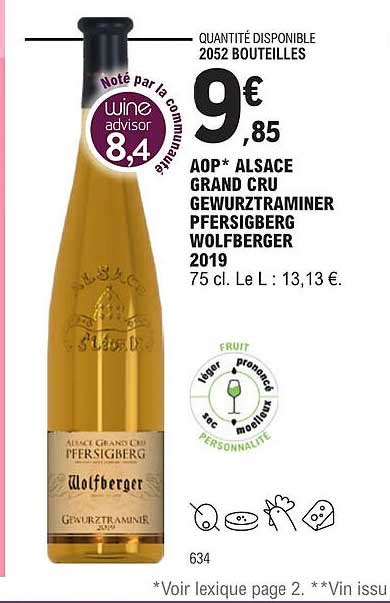 Promo Aop Alsace Grand Cru Gewurztraminer Pfersigberg Wolfberger