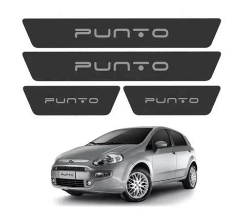 Kit Adesivos Soleira Preto Rugoso Para Fiat Punto Mercadolivre