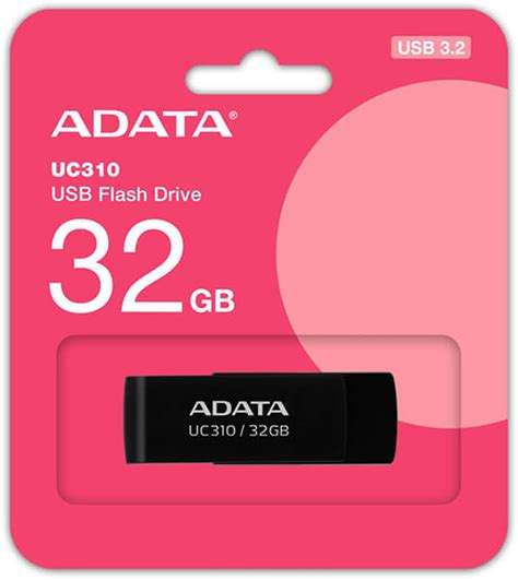 Adata Uc310 32g Rbk Uc310 32gb Usb 32 Flash Drive Black Μνημες Usb