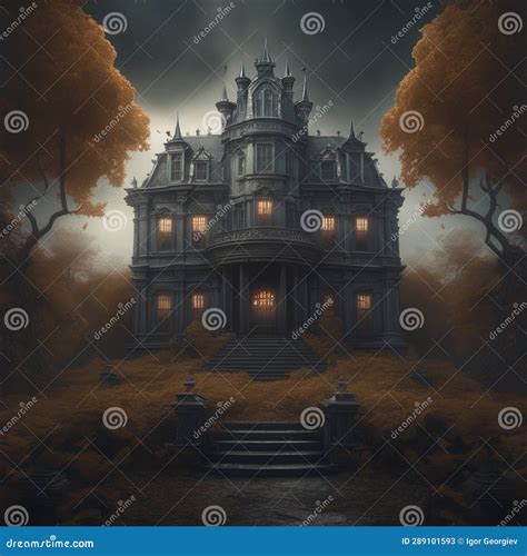 The Fall of the House of Usher Stock Illustration - Illustration of