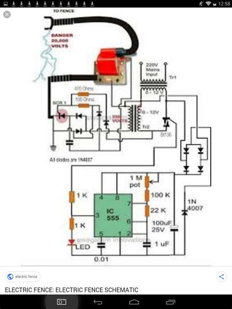 Electric Fence Schematic Circuit Diagram Wiring Flow Line