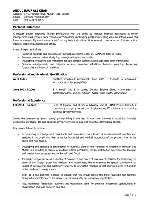 Experienced Chartered Accountant | PDF