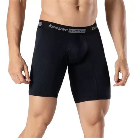 Cueca Boxer Microfibra Ciclista Long Leg Keeper Esportiva