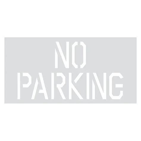 No Parking Stencil Spray Stencils External Safety Signs Signage