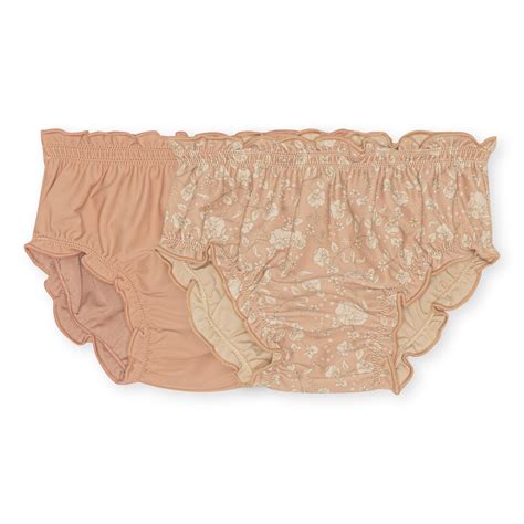 Konges Slojd Manuca 2 Pack Baby Bikini Pants Blossom Rouge Set Van 2
