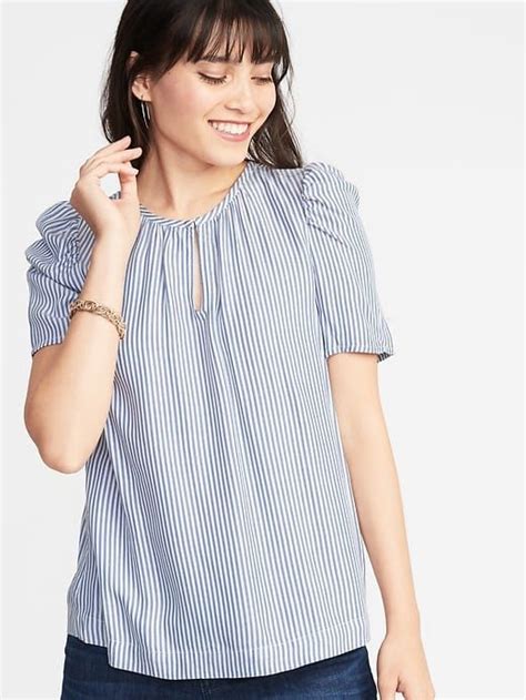 Old Navy Striped Shirred Top For Women Womens Trendy Tops Cute