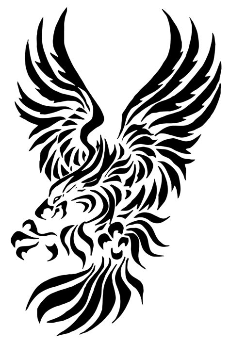 Tribal Eagle Tattoo Clip Art Image - ClipSafari