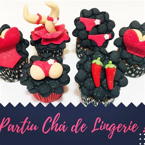Cupcake Chá de Lingerie Elo Produtos Especiais