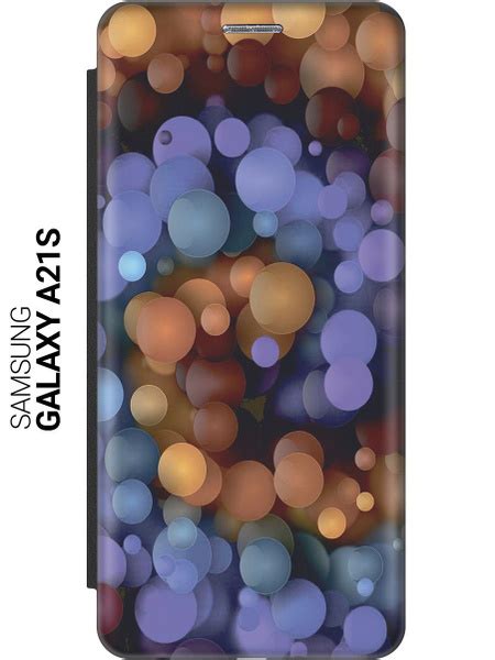 Чехол-книжка на Samsung Galaxy A21s / Самсунг А21с c принтом "Сиренево ...