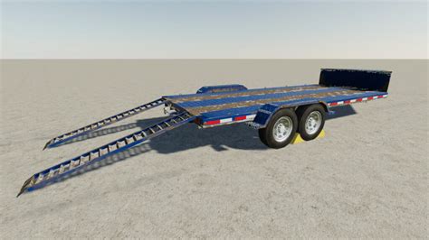 Small Flatbed Trailer With Tipper Logging Options 1 0 0 0 Mod