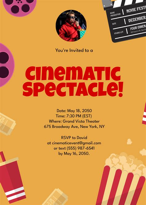 Printable Movie Night Invitations