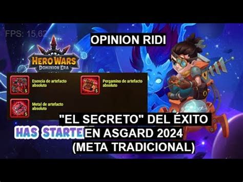 OPINION RIDI EL SECRETO DEL ÉXITO EN ASGARD OSH 2024 META