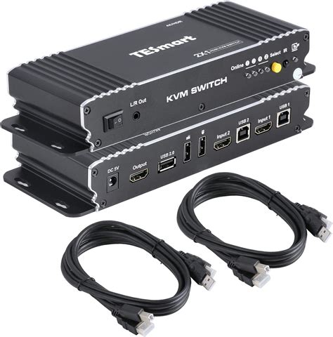 Jp Tesmart 2x14x1 Hdmi Kvmスイッチ 2x1 Black B1u ブラック