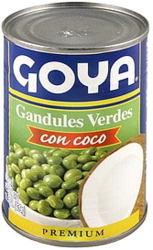 Goya With Coconut Green Pigeon Peas 155 Oz Nutrition Information