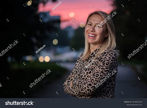 Portrait Happy Smiling Mature Woman Outside Stock Photo 2239921287 Shutterstock