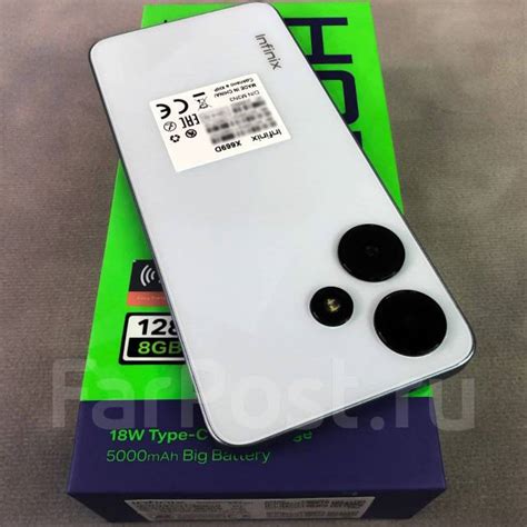 Infinix Hot 30i 4ГБ 128ГБ Белый Ростест NFC Наушники WeLove 6 56 моноблок новый в