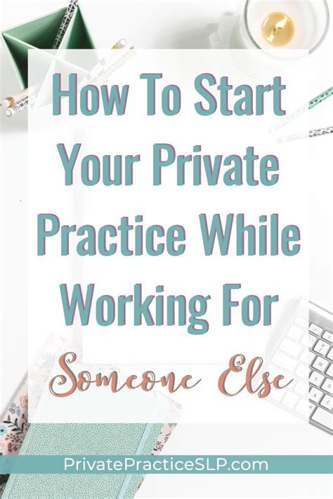 Starting a private practice when employed – Artofit